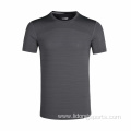 Men Short Sleeve Running Training Tights T Shirt